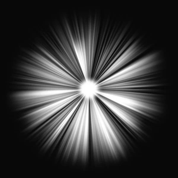 Rayos Luz Sobre Negro Estrella Brillante Oscuridad Gran Resolución — Foto de Stock