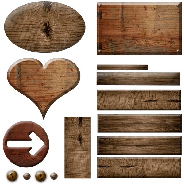 Dřevěný Rám Dřevěné Prkno Hnědé Staré — Stock fotografie
