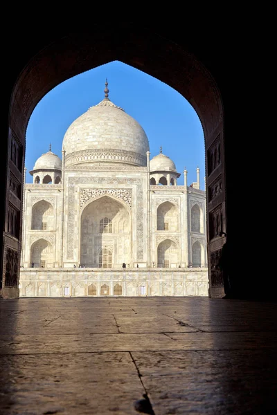 Famous Taj Mahal Mausoleum Agra India — Stock Photo, Image