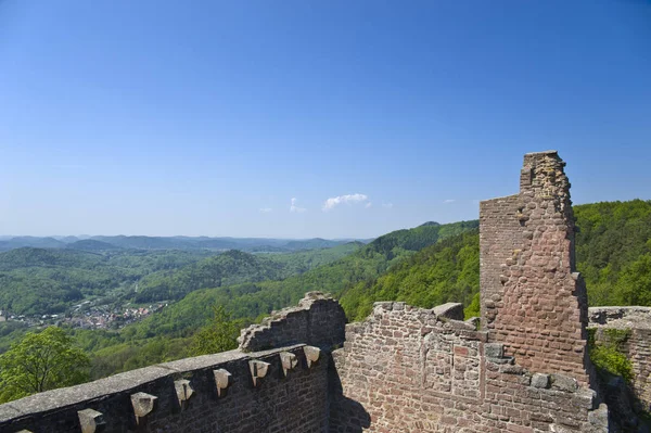 Ruína Madenburg Eschbach Alemão Rota Vinho Sul Palatinado Rheinland Pfalz — Fotografia de Stock