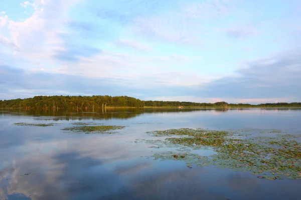 Una Tranquila Tarde Verano Lago Shabbona Norte Illinois —  Fotos de Stock