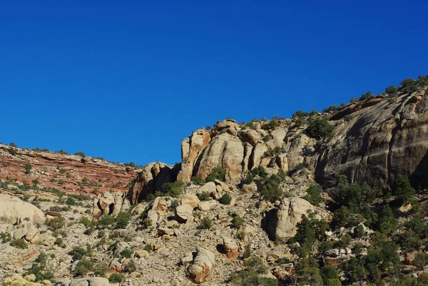 Klippformationer Nära Canyonlands Nationalpark Utah — Stockfoto