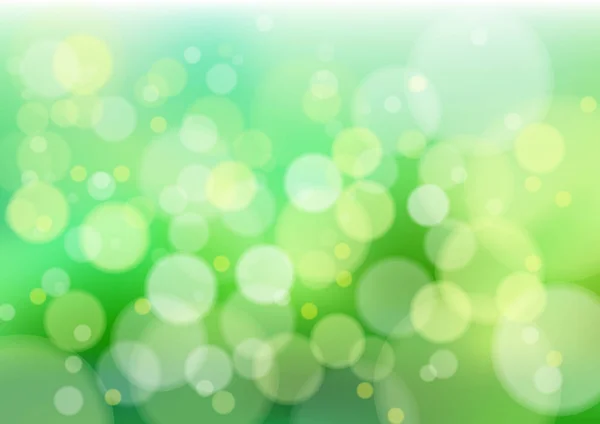 Defocused Creative Abstract Green Lights Vector Background — Stock Photo, Image