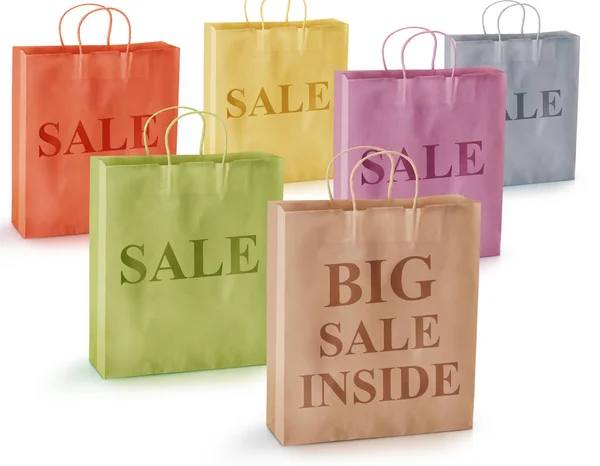 Shopping Concept Shopping Bag Vuote — Foto Stock