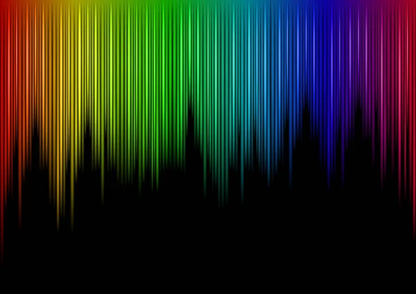 Colorful Sound Waveform Editable Vector Black — Stok Foto