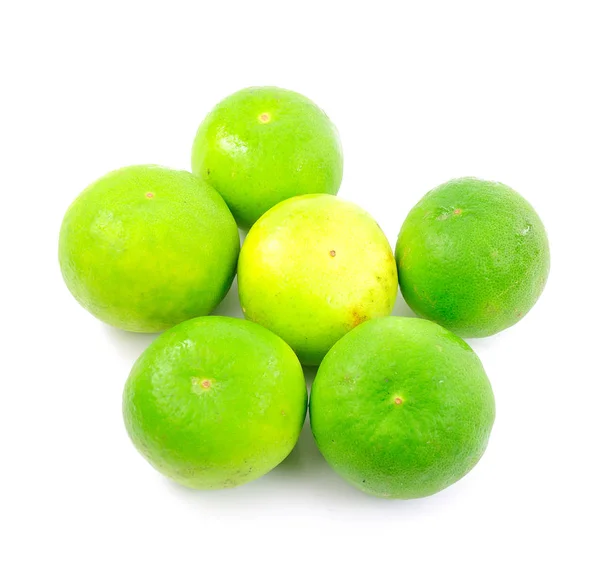 Lime White Background — Stock Photo, Image