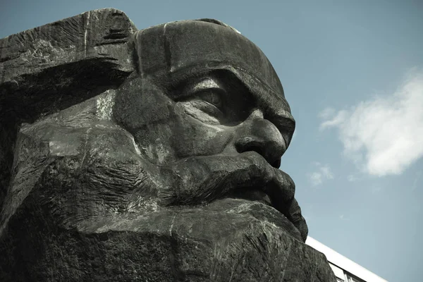 Karl Marx Monument Chemitz Sachsen Tyskland — Stockfoto