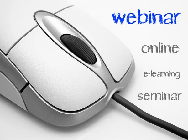 Webinar Online Seminar Learning — Stockfoto