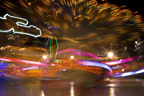 Vista Notturna Del Ponte Della Luce Dell Auto — Foto Stock