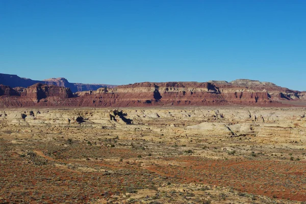 Wysokie Kolory Pustyni Pobliżu Hite Utah — Zdjęcie stockowe