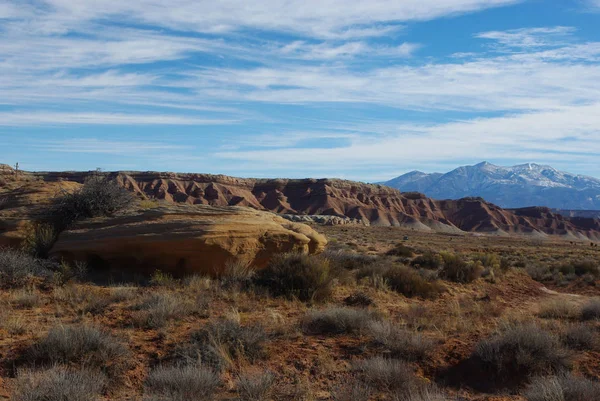 Colorido Alto Deserto Henry Montanhas Utah — Fotografia de Stock