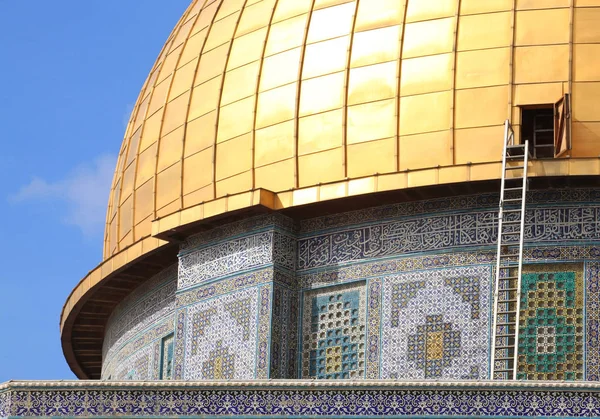 Aqsa Mosque Israel Gold Roof — Stock Photo, Image