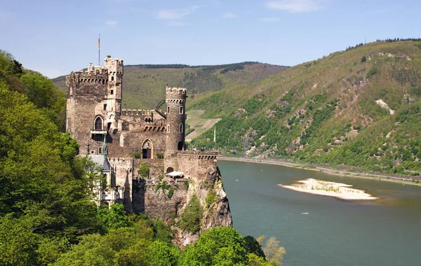 Höjd Slott Reinstein Övre Mellersta Rhine Dalen — Stockfoto