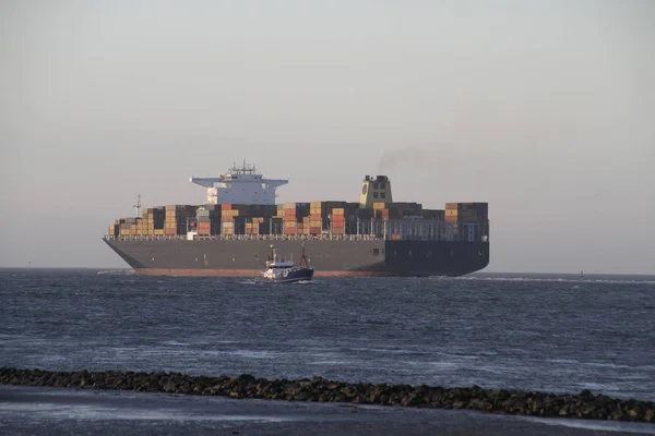 Nave Carico Trasporto Marittimo Spedizione — Foto Stock