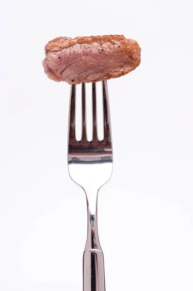 Roasted Pork Fillet Fork — Stock Photo, Image