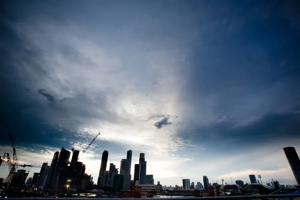 Vista Panorâmica Majestosa Cidade Urbana — Fotografia de Stock