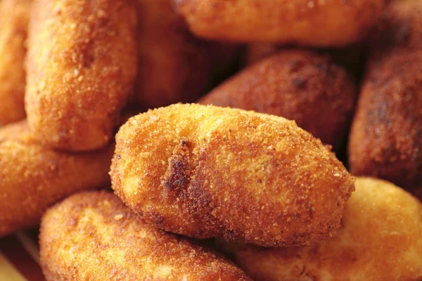 Typowe Dania Kuchni Hiszpańskiej Kurczaka Nuggets — Zdjęcie stockowe