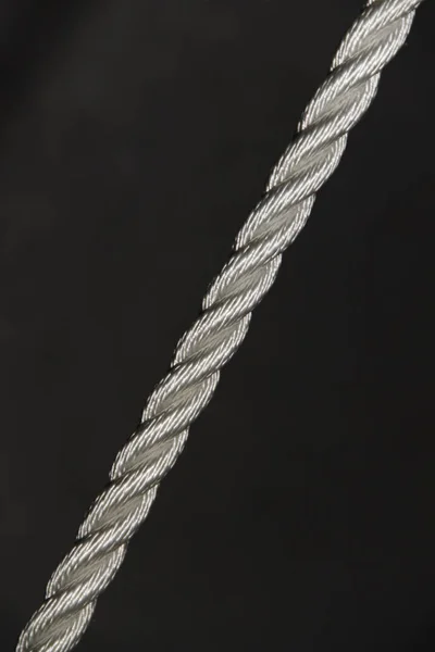 Rope Black Background — Stock Photo, Image