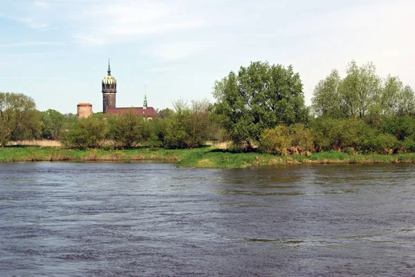 Kościół Zamkowy Wittenberdze Łabie — Zdjęcie stockowe