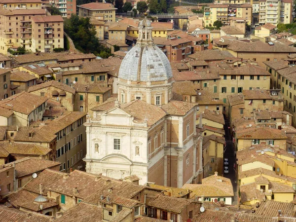 Kyrkan Mitt Samhället Siena Italien — Stockfoto