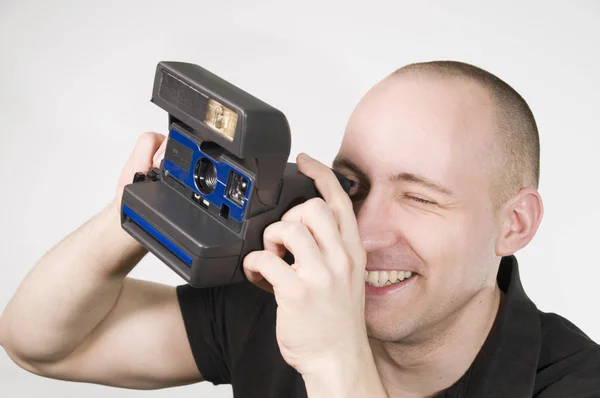 Homme Avec Télécommande — Photo