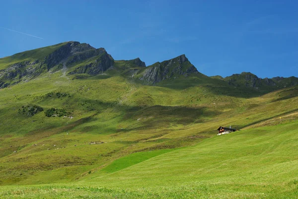 Hutte Hautes Montagnes Près Tenna Switzerland — Photo