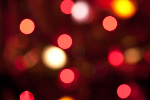 Embaçado Brilhante Colorido Natal Luzes Abstrato Fundo — Fotografia de Stock