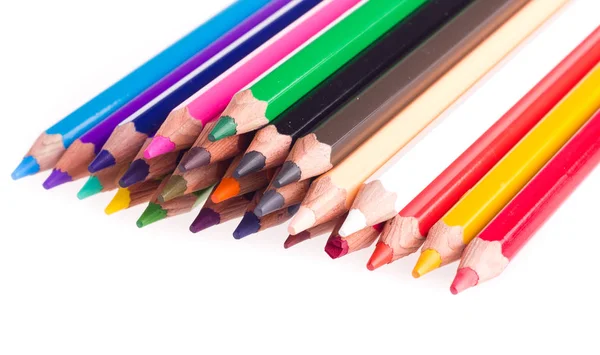 Lápices Colores Textura Fondo — Foto de Stock