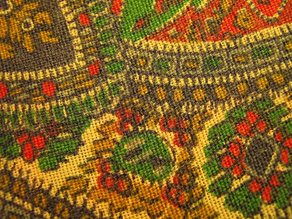 Photograph Paisley Fabric Detailing Its Pattern — Stock Photo, Image