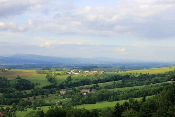 Olhando Para Norte Buchenberg Neuhofen — Fotografia de Stock