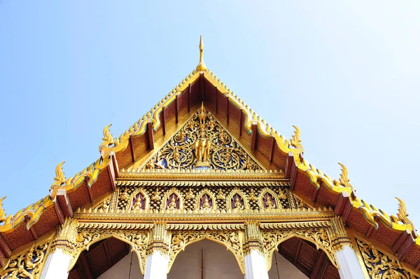 Telhado Templo Estilo Tradicional Tailandês — Fotografia de Stock