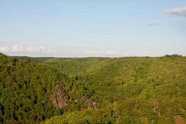 Вид Повітря Гору Ліс Влітку — стокове фото