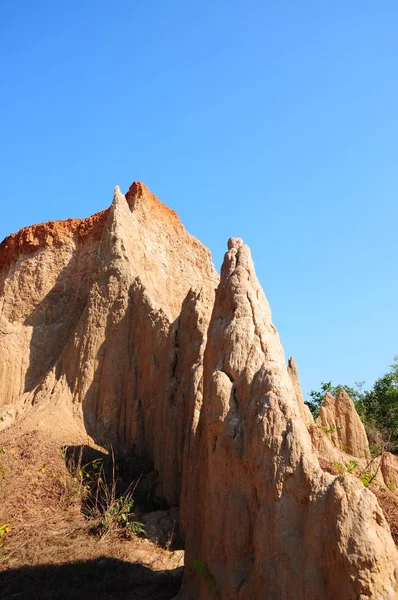 Columnas Suelo Dentro Del Parque Nacional Tailandia — Foto de Stock