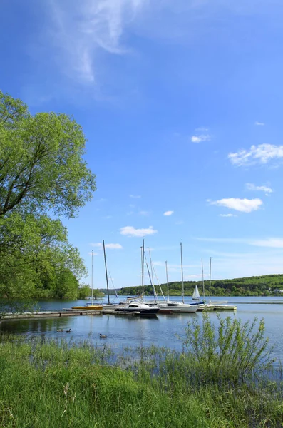 Uitzicht Boot Het Meer — Stockfoto