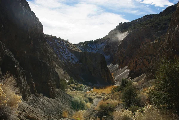 Polvo Viento Cañón Cerca Austin Nevada — Foto de Stock