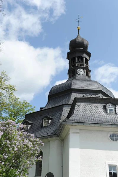 Baroque Church Klingenthal — Stock Photo, Image