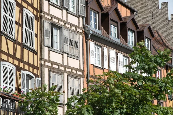 Maisons Façade Dans Centre Historique Strasbourg — Photo