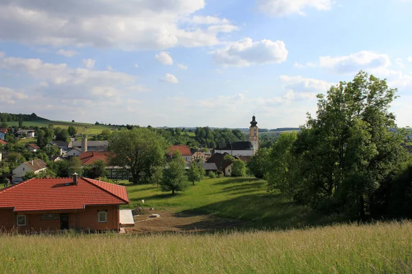 Naturskön Över Kyrka Och Arkitektur Detaljer — Stockfoto