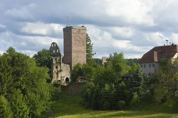 Townscape Burgruine Zavelstein Bad Teinach Zavelstein Black Forest Baden Wuerttemberg – stockfoto