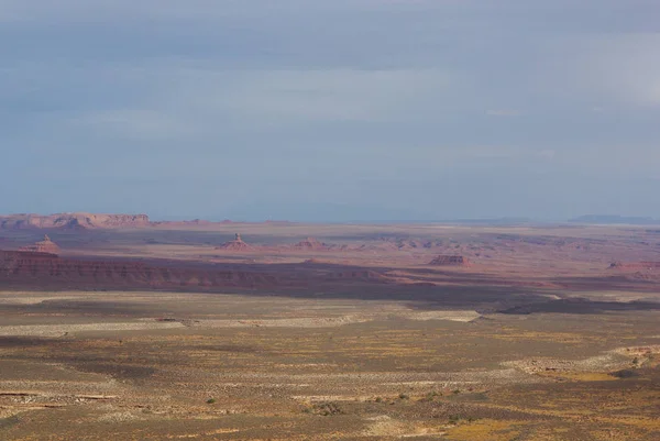 Vue Lointaine Vallée Des Dieux Par Jour Nuageux Utah — Photo