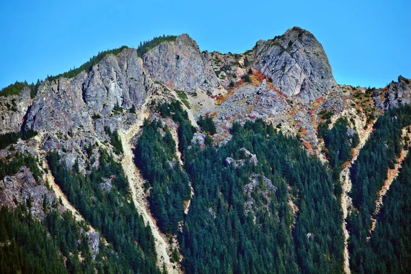 Mount Turisté Nejvyšší Severní Ohnout Severozápadním Pacifiku Státu Washington — Stock fotografie