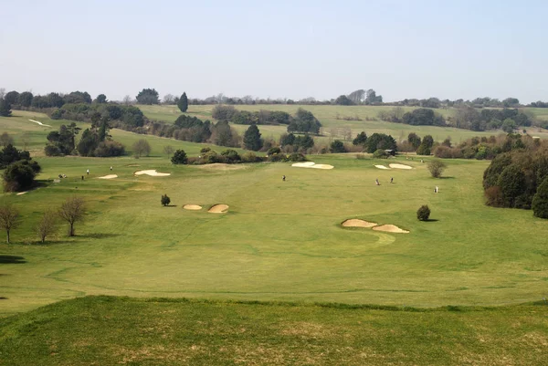 Terrain Golf Hillbarn Sur Les South Downs Worthing West Sussex — Photo