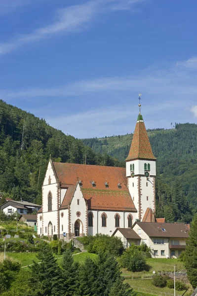 Ιερός Σταυρός Εκκλησία Reichental Μαύρο Δάσος Baden Wuertemberg Γερμανία Ευρώπη — Φωτογραφία Αρχείου
