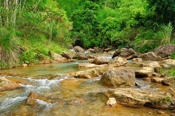 Bella Cascata Sullo Sfondo Della Natura — Foto Stock