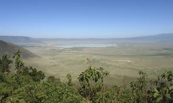 Ngorongoro Koruma Alanı Üzerinde Hava Görüntüsü — Stok fotoğraf