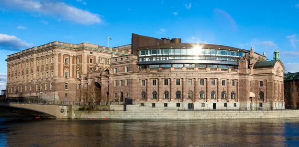 Stockholm Sweden Riksdag Parliament Building Helgeandsholmen Island — Stock Photo, Image