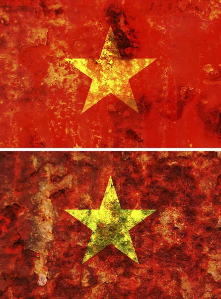 Très Vieux Drapeau Grunge Vietnam — Photo