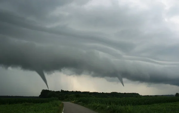 Tornado Orkaan Lucht Natuurramp — Stockfoto