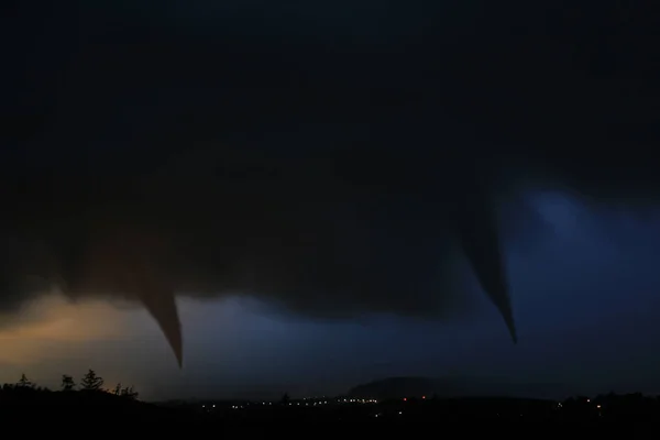 Tornado Orkaan Lucht Natuurramp — Stockfoto