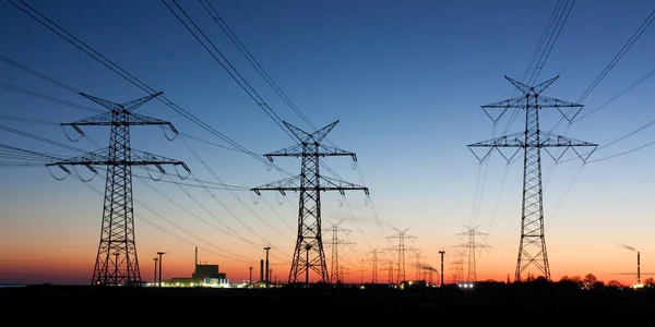 Schilderachtig Uitzicht Landschap Met Windmolengebouw — Stockfoto